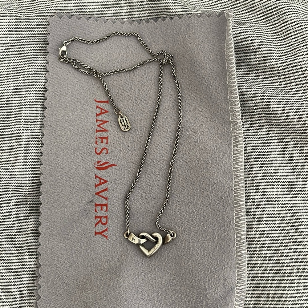 Hames Avery Heart Knot Necklace